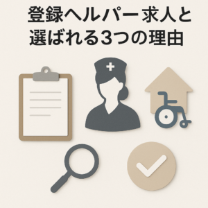 株式会社晴の登録ヘルパー求人と選ばれる3つの理由